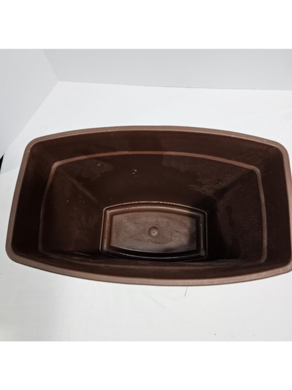 MCM Mushroom Trash Can Brown and Gold Vintage Waste Basket - Picture 3 of 10